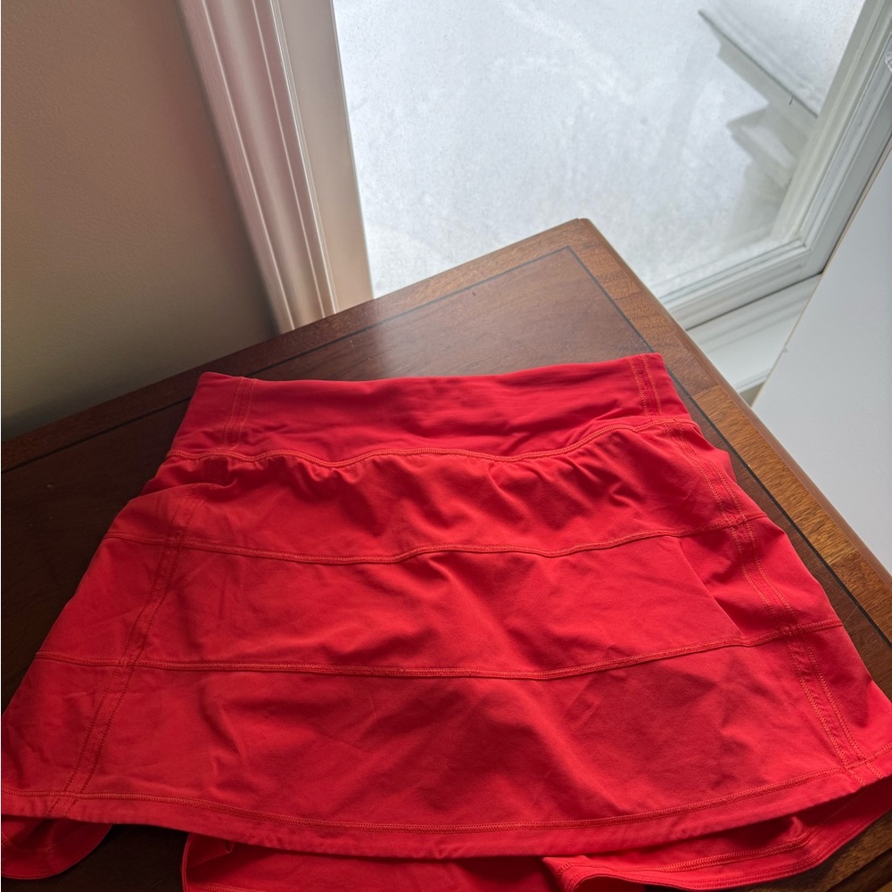 Lululemon Athletica Vibrant Red Mini Skirt